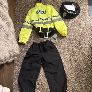 Kids Police Officer Costume - Yellow and Black